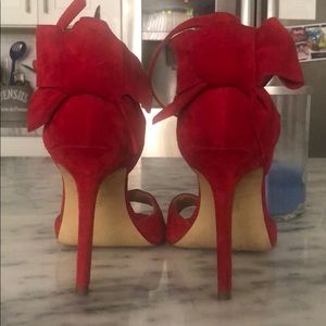 Ann Taylor Isla Bow Peep Toe Heels